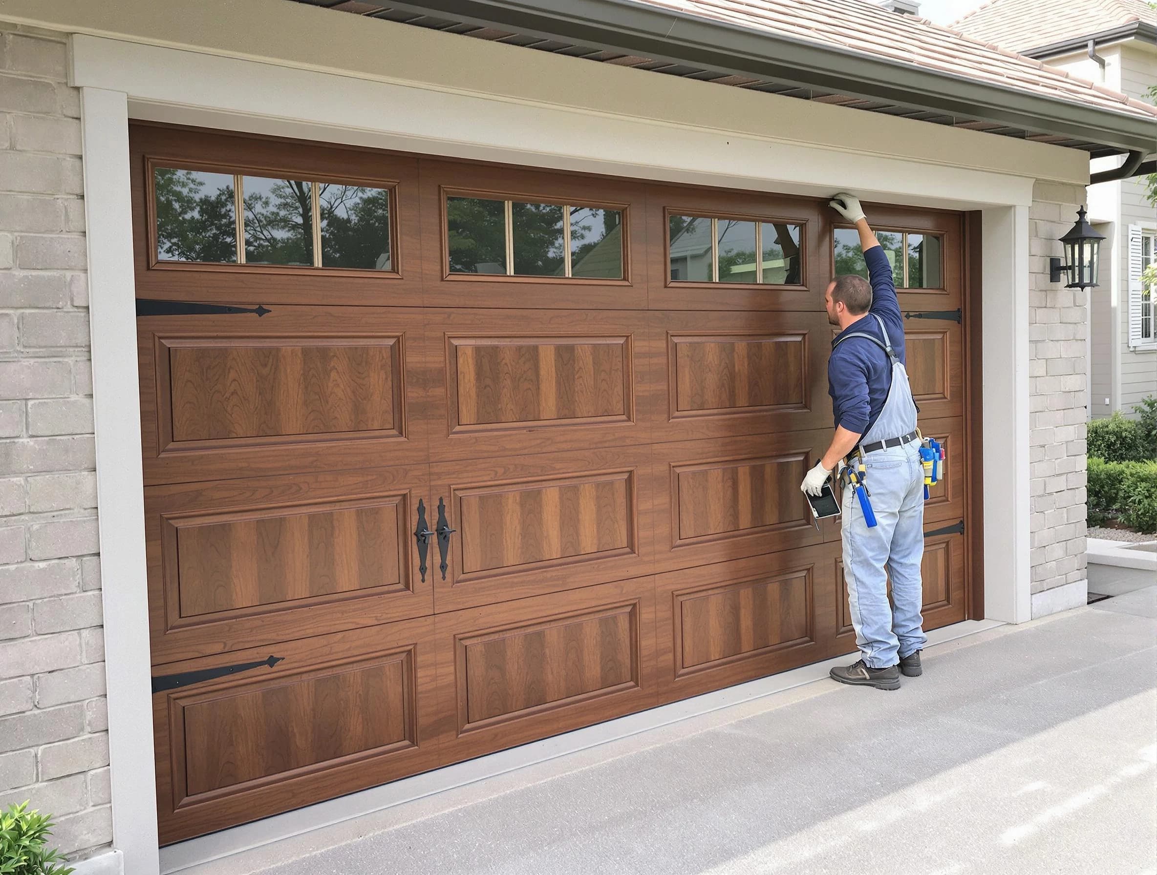 Custom garage door showcase by Mountain Brook Garage Door Repair in Mountain Brook