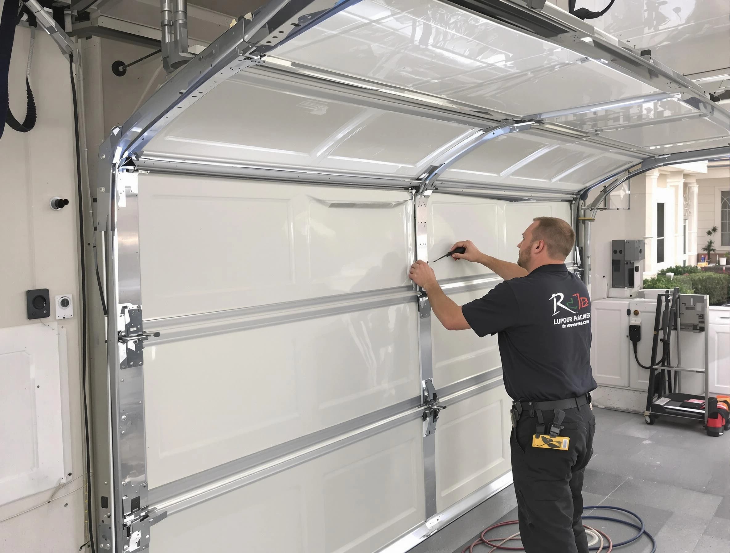 Mountain Brook Garage Door Repair professional performing panel repair in Mountain Brook