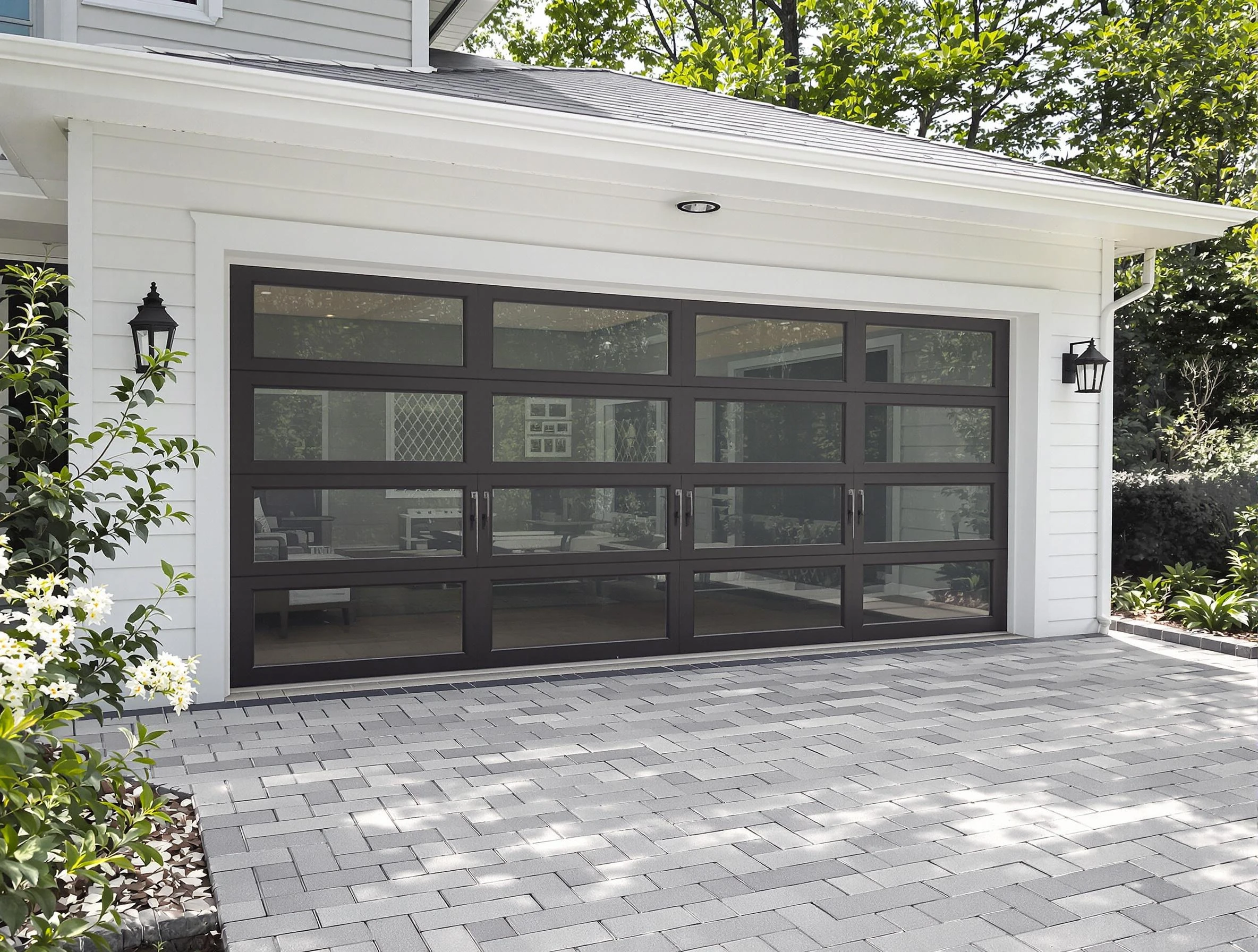 Mountain Brook Garage Door Repair design specialist presenting custom garage door options to Mountain Brook homeowner
